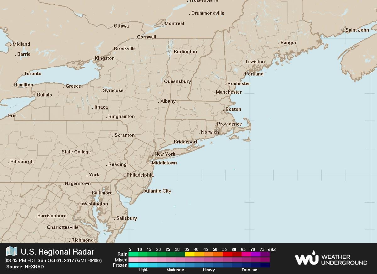 radar mapa de Filadélfia