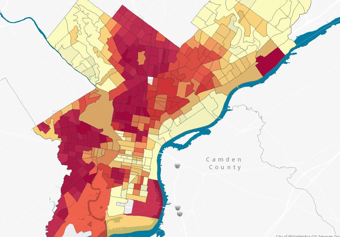 segurança o mapa de Filadélfia