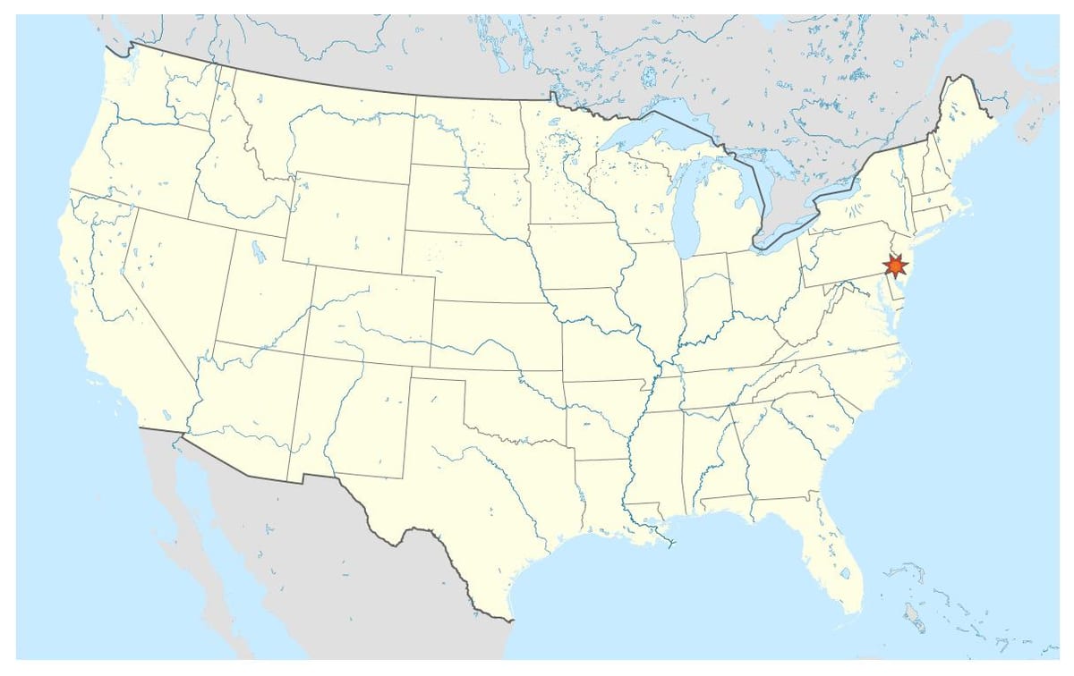 mapa de Filadélfia
