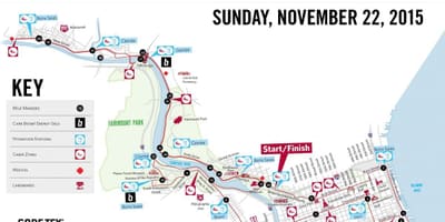 Filadélfia curso maratona mapa