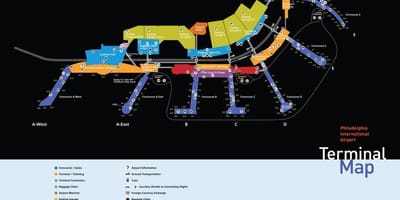 Philadelphia airport economia mapa do parque