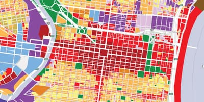 Mapa de zoneamento Filadélfia