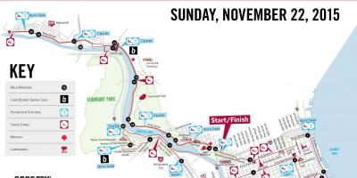 Filadélfia curso maratona mapa