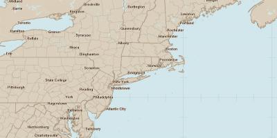 Radar mapa de Filadélfia