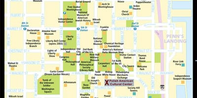 Mapa histórico de Filadélfia
