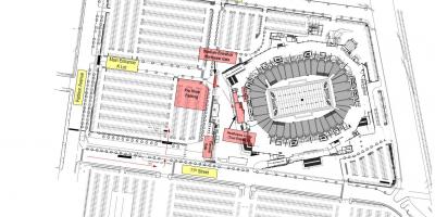 Lincoln financial field estacionamento mapa
