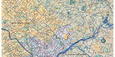 Philly o mapa da bicicleta