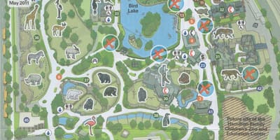 Mapa do jardim zoológico de Filadélfia